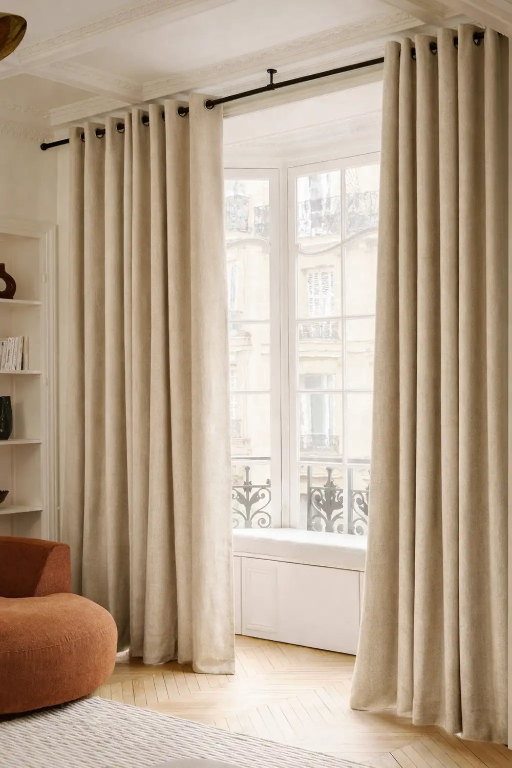 Rideau 100% Occultant Sur Mesure - Beige