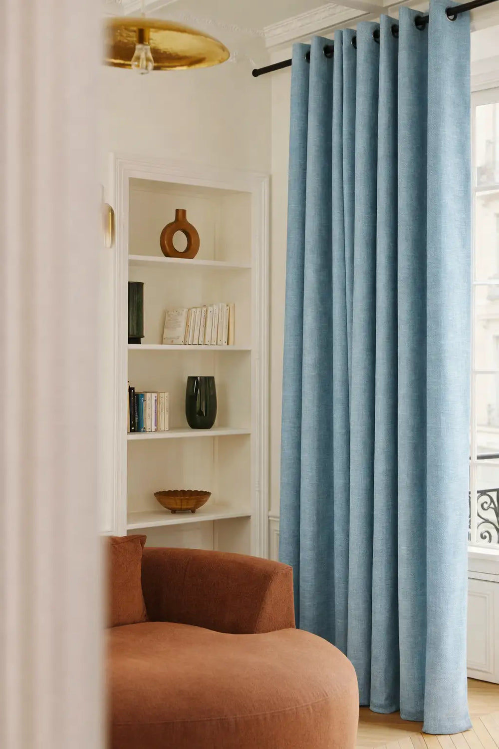 Rideau 100% Occultant Sur Mesure - Bleu